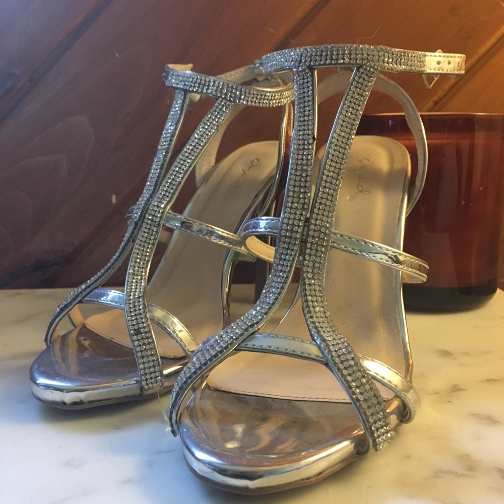 Silver High Heels